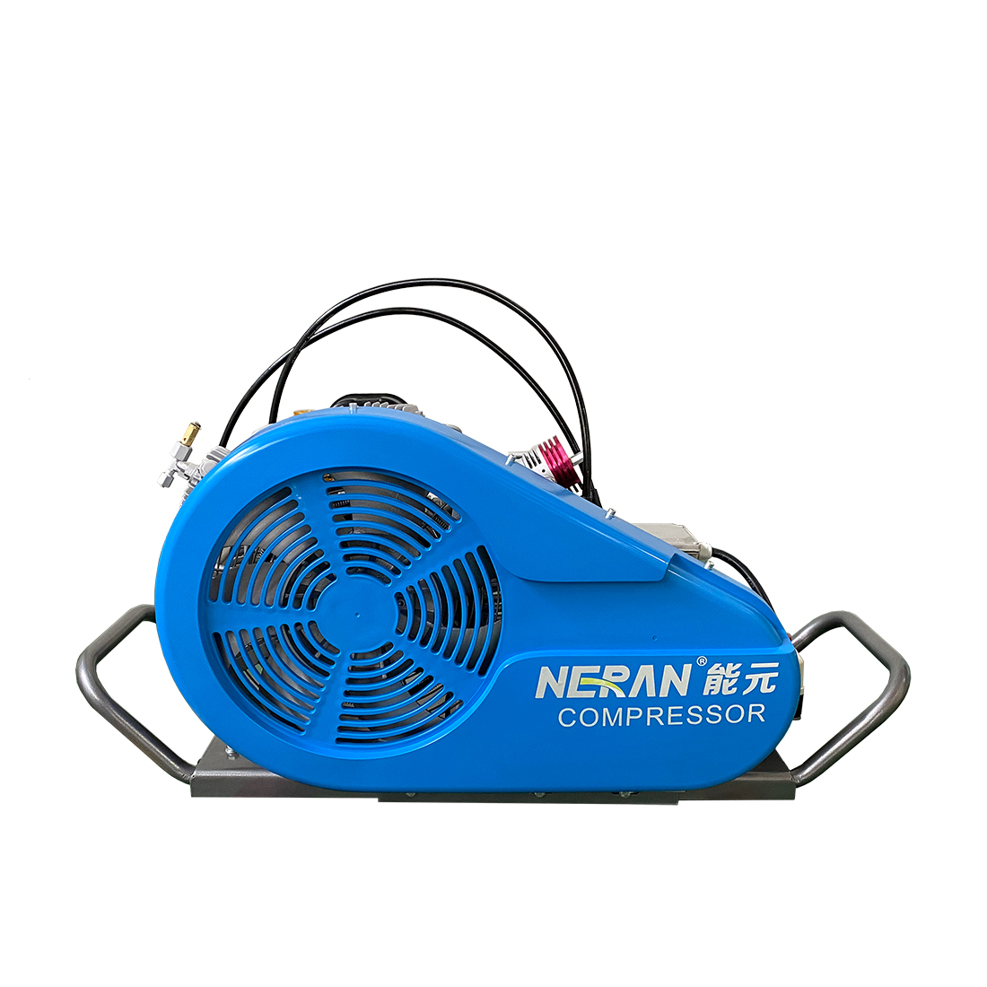 Efficient breathing air compressor